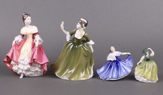 Four Royal Doulton figures - Simone, Southern Belle, Elaine and Buttercup 