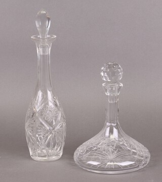 Masonic, a ships decanter etched Eastbourne Lodge, Banner Rededication and 1 other decanter