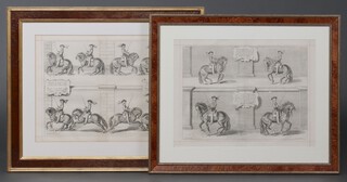 A pair of etchings, Duke of Newcastle, engravings for William Cavendish's "A General System of Horsemanship" first English edition 1743 43cm x 57cm 