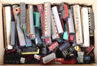 A large collection of Hornby Triang, Lima and others, carriages and rolling stock 
