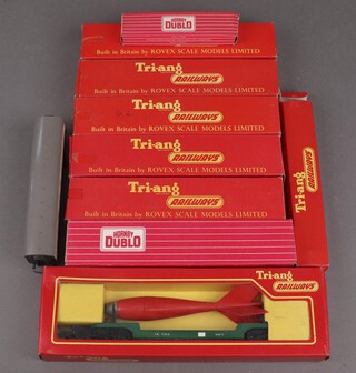 A Triang R.230 bomb transporter and other items of Hornby rolling stock boxed 