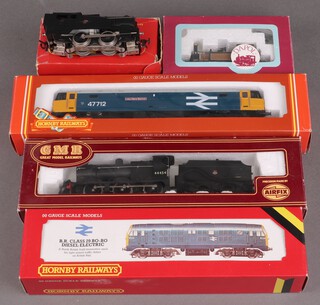 A Hornby OO gauge locomotive and tender R316 - Lady Diana Spencer, a diesel double headed locomotive and tender R084, an Airfix locomotive and tender, a Triang tank engine, a Dapol tank engine  etc