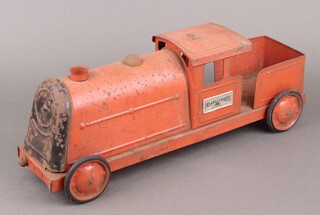 A Triang pressed metal Express tank engine (some rust), 
