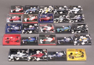 A collection of 1990's Mini Champs 1:42 scale Formula One cars (24), all boxed  