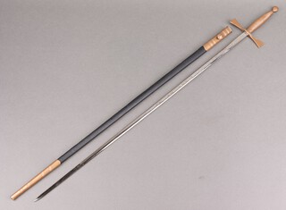 Toye, Kenning & Spencer, a Masonic Knight Templar's Sword, the blade etched a cross, square and compasses and marked Toledo Spain 