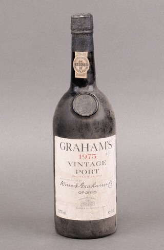 A bottle of Graham's 1975 vintage port 