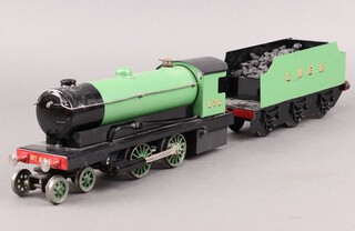 A Bowman 4-4-0 Gauge 1 LNER No. 876 live steam BR green locomotive and coal tender, repainted