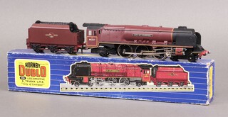 A Hornby Dublo 3226 3-Rail 4-6-2 BR Maroon Princess Coronation Class Steam Locomotive No. 46247 "City of Liverpool",  boxed
