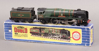 A Hornby Dublo 3235 3-Rail 4-6-2 BR West Country Class Steam Locomotive No. 34042 "Dorchester", boxed 