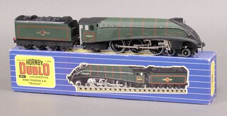A Hornby Dublo 3211 3-Rail 4-6-2 BR Green Steam Locomotive No. 60022 "Mallard", reproduction box