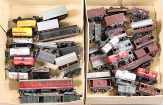 Hornby Dublo, a large collection of wagons, trailers, tenders and oil tankers 