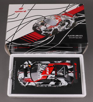 Spark, a 1:18 scale model Audi R8 LMS GT3 - 2nd 24H Spa 2021, Ltd Edition Number 26/300, model no. 18SB031