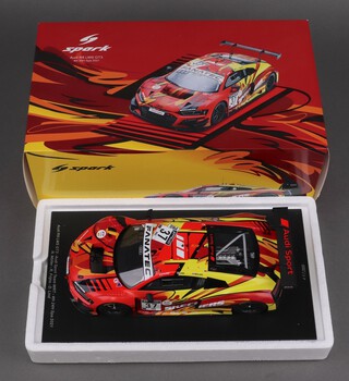 Spark, a 1:18 scale model Audi R* LMS GT3 - 4th 24h Spa 2021, Ltd Edition Number 037/300