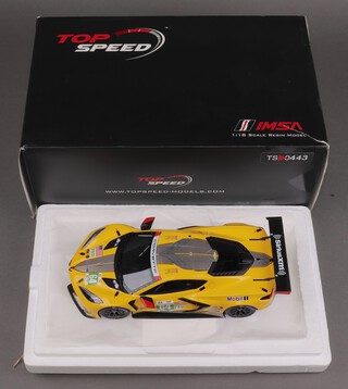 TopSpeed, a 1:18 scale model Chevrolet Corvette C8.R, Model No. TS0443