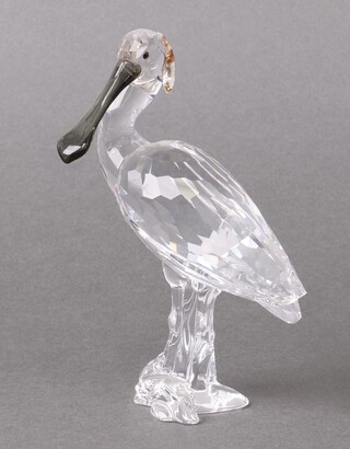 A Swarovski Crystal  figure - Spoonbill 2010, 14cm, boxed 