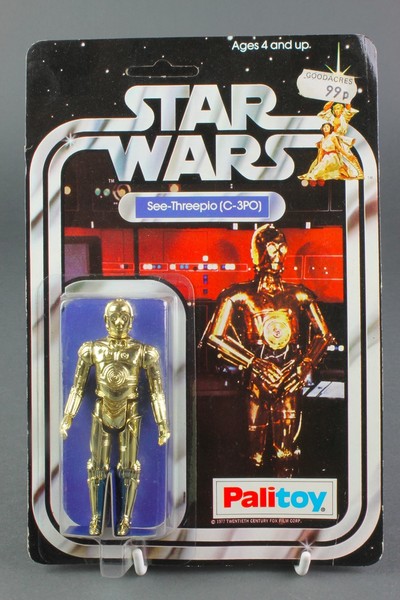 An original Star Wars C 3PO 12 back figure SW 12B 3rd June