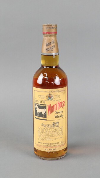 A bottle of 1960's White Horse Scotch Whisky, 5th October 2023