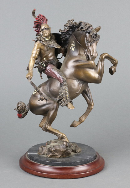 R F Murphy for Franklin Mint, a bronze figure 